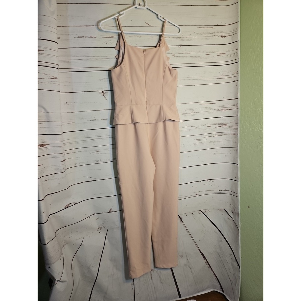 MAIN STRIP Blush Pink Peplum Jumpsuit Women's Size Medium ,NWT - Picture 5 of 9